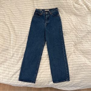 Levi’s Ribcage Straight Ankle Jeans Medium Wash